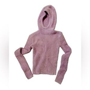 Zara purple hooded top (sz M)